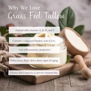 Moon Lake Tallow - Homemade Skin Care with Essential Oils & Castor Oil - Comfortable Formula