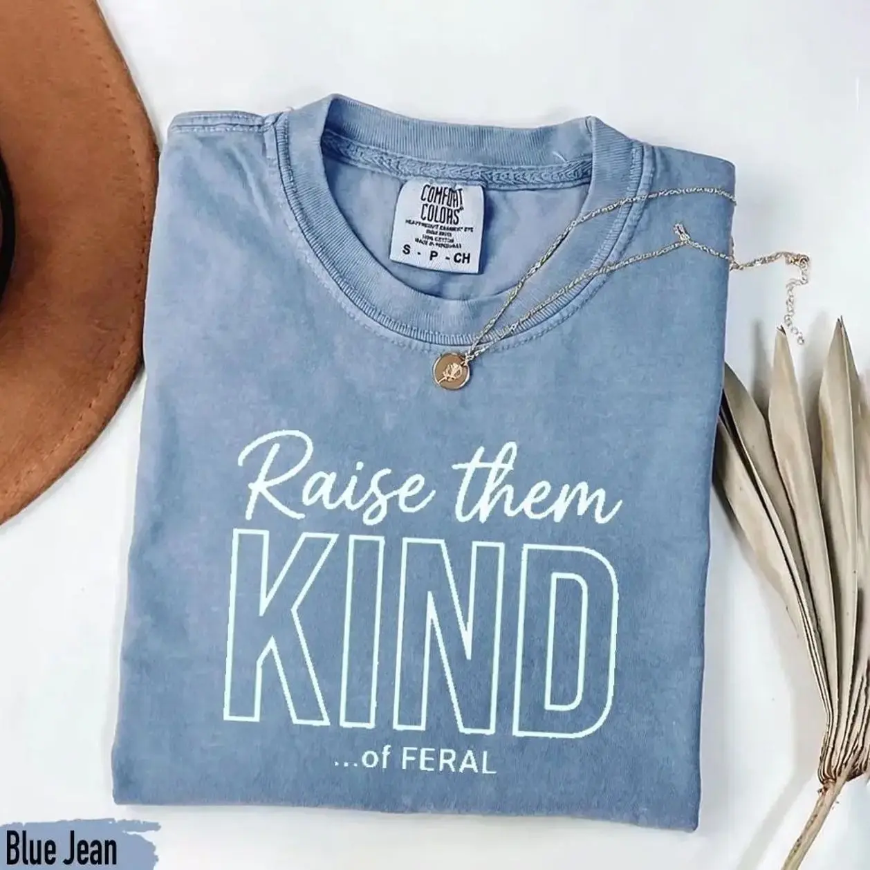 Comfort Colors “Raise Them Kind of Feral” Shirt, Funny Mom Life Tee, Gentle Parenting Shirt, Mother’s Day Gift for Mom, Comfort Colors Graphic Tee, Casual Outfit, Vintage Wash Shirt, Comfortable Menswear & Womenswear Top, May2