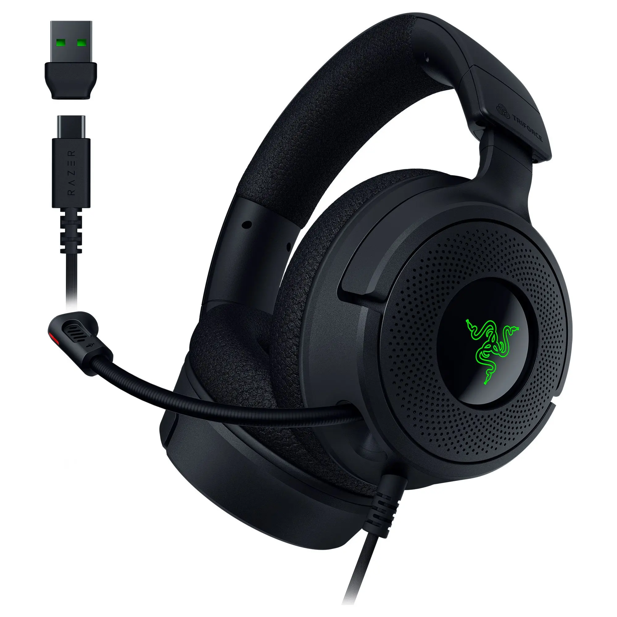 Razer Kraken V4 X - Wired Gaming Headset with Chroma RGB, Immersive Gaming Headphones for PC and Console