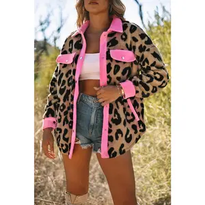 Cheetah Print Casual Shacket