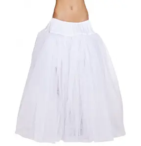 Roma Costume 4554-Wht-O-S Full Length Petticoat for Women - White, One Size