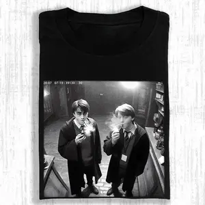 Harry and Ron Shirt, Funny shirt, Wizarding Fan 90s Vintage Meme Tee. Retro Magic Shirt, Funny Gift, Streetwear Top, 90s Graphic T-shirt