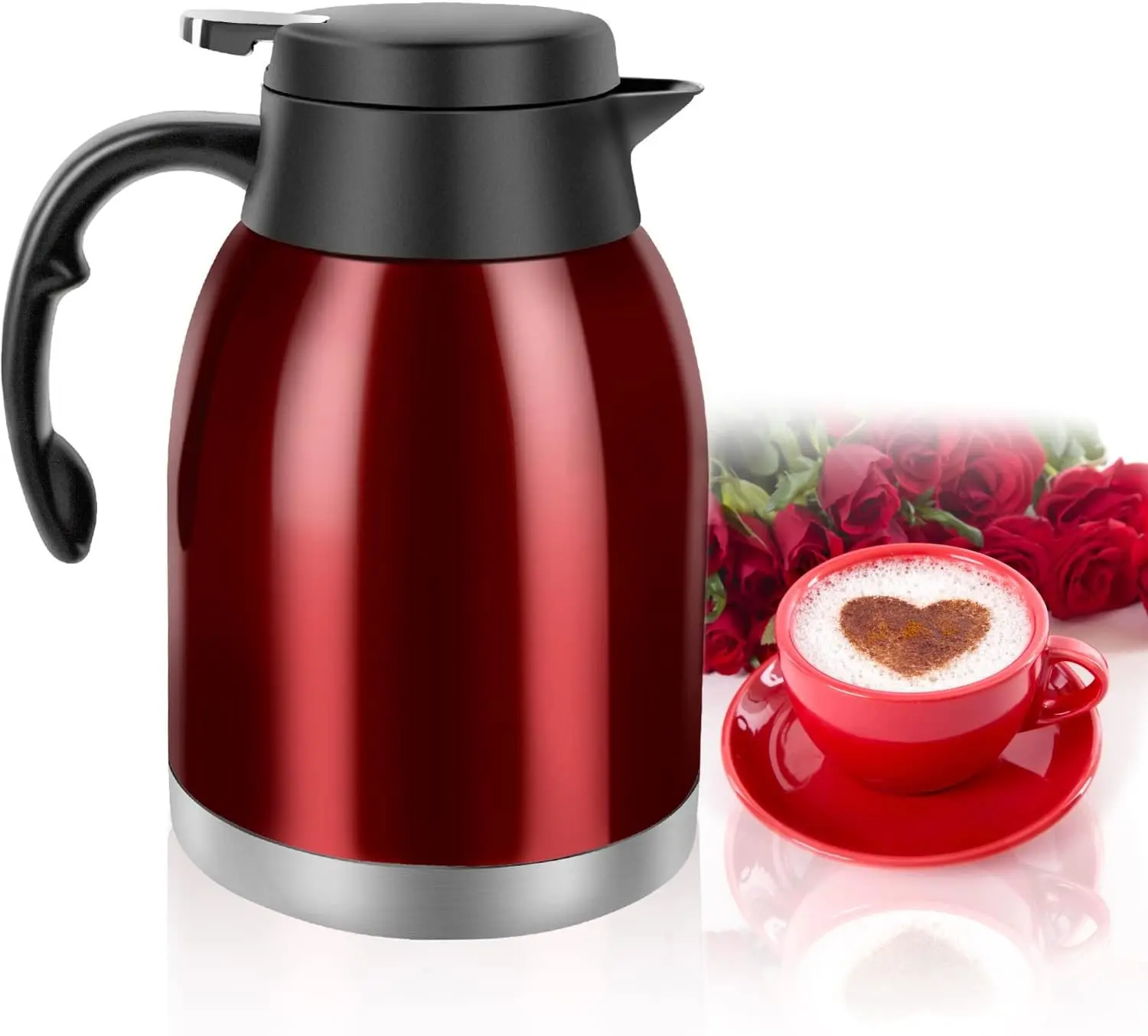 54oz Thermal Coffee Carafe, Stainless Steel Insulated Vacuum Coffee Carafes