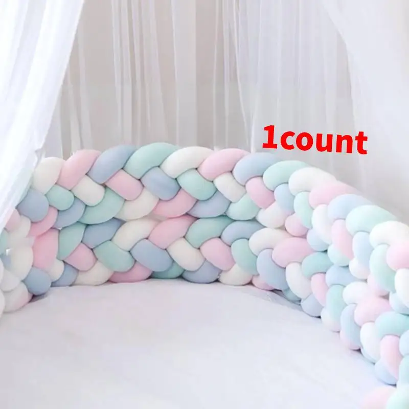 Solid Color Braided Throw Pillow, 1 Count Handmade Crochet Long Pillow, Soft Comfortable Cushion for Home Sofa Bed Room Decor, Bedroom Decorative Acce