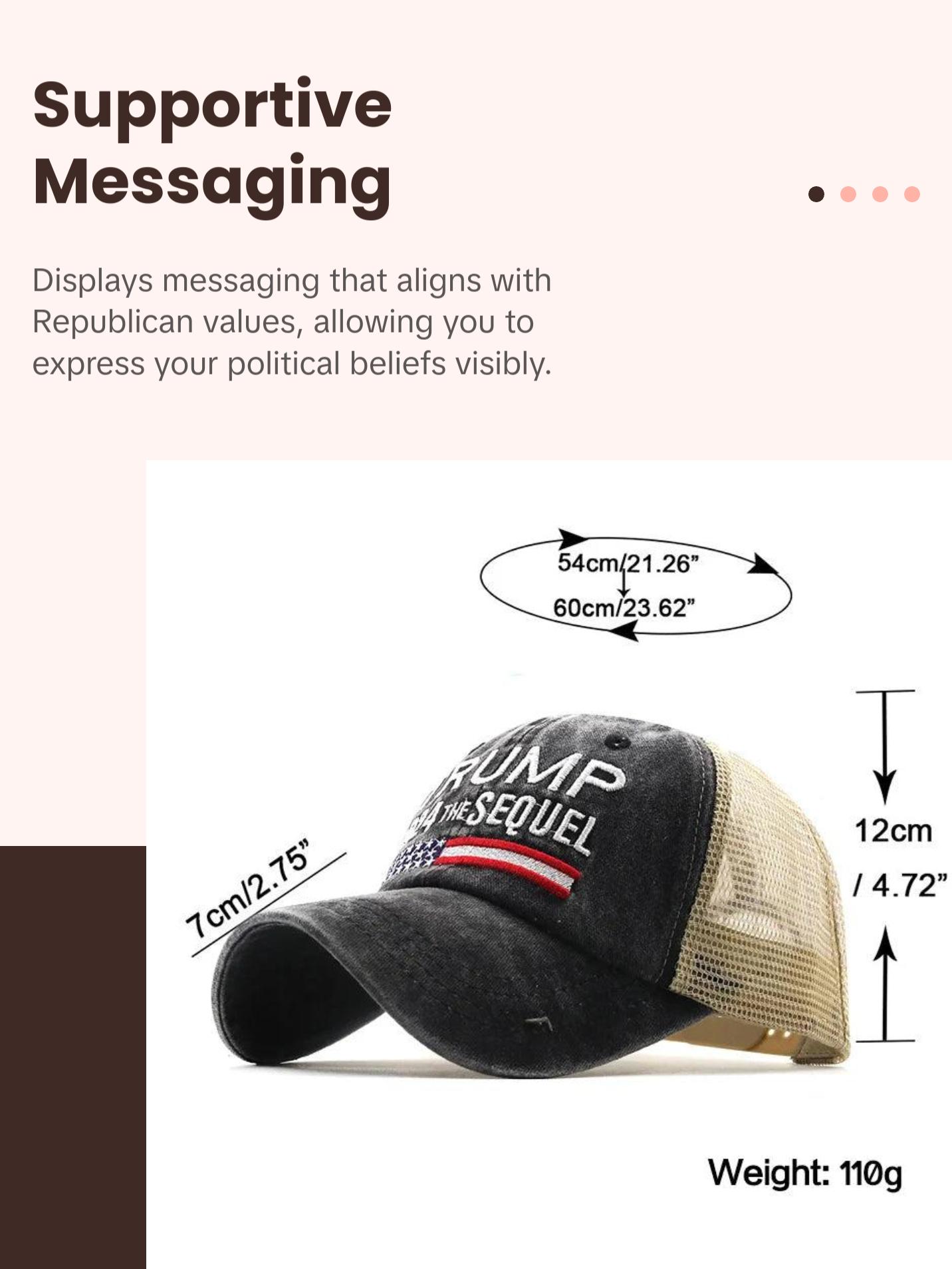 Trump 2024 the Sequel - Embroidered Mesh Cap