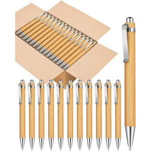 Bamboo Pens Bulk Bamboo Pens Engraving Ballpoint Pen Customizable Gift Pen Bulk 50pcs