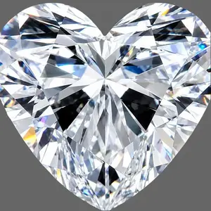 Lab Grown Diamond, 3.10 Carat Heart Shape, IGI Certified, VS1 Clarity, F Color, Excellent Polish