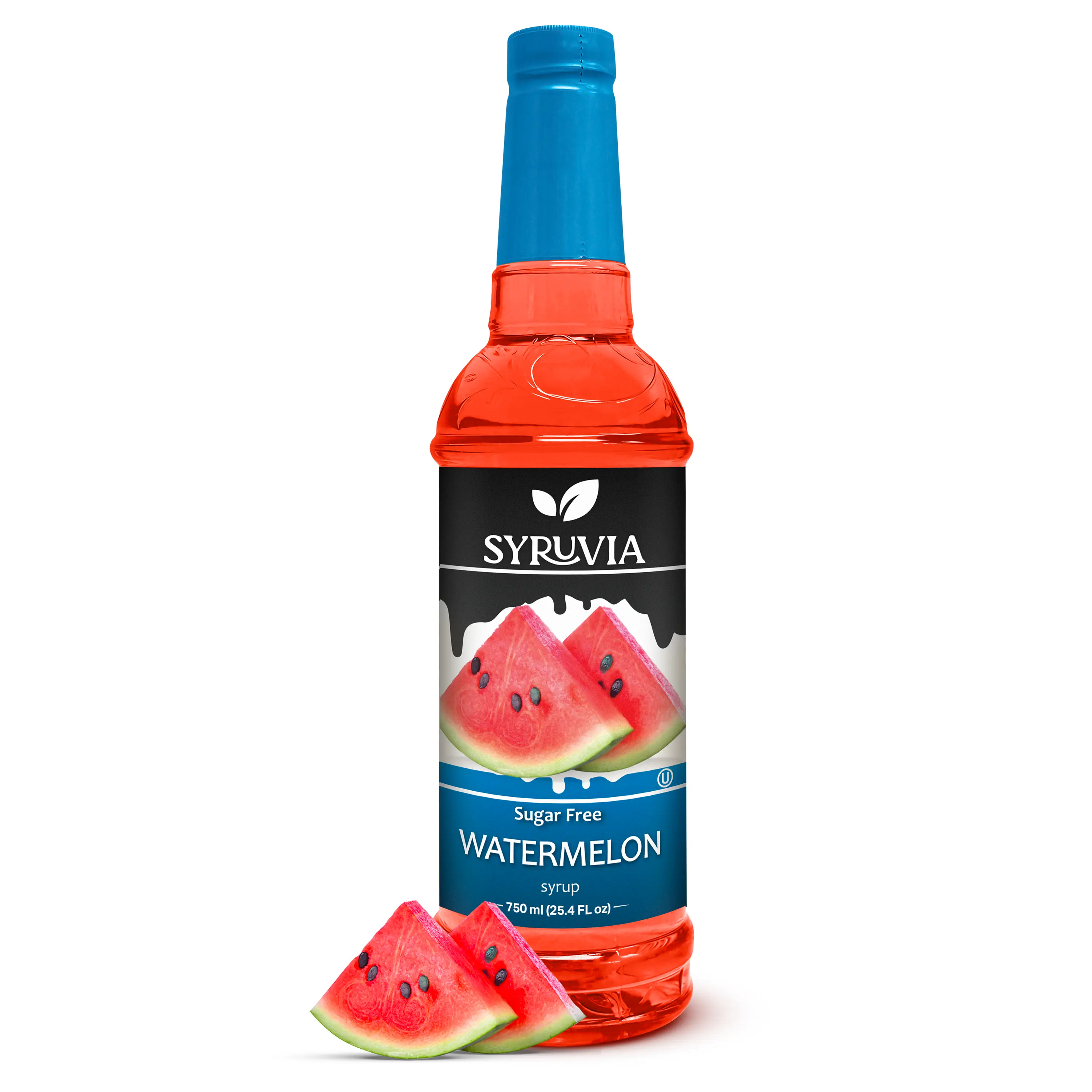 Syruvia Sugar Free Watermelon Syrup For Drinks, 25.4 Ounces Watermelon Flavoring Syrup Beverage Sweet