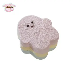 [WenQing Taba Squishy] Handmade taba squishy/ pink gingerbread man Sticky Squeeze Toys Gift for kids gift Taba taba squishies Gifts For Children's Day Stress Relief Toy pink gingerbread man 179g squishy deck stress ball  Slow-Rising Rice desk accessory