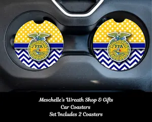 FFA Future Farmers of America Car Coasters - Upgrade Your Car Interior with Stylish and Functional Car Coasters