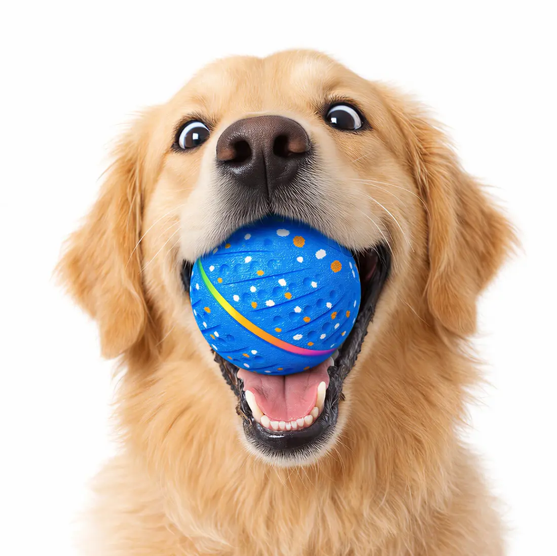 Interactive Dog Ball Toy for Small & MediumDogs, Automatic Rolling & Bouncing Ball withLED Lights, USB Rechargeable InteractiveFetch Toy for Indoor Outdoor Play, Ball ToyBalls, Interactive Moving Balls