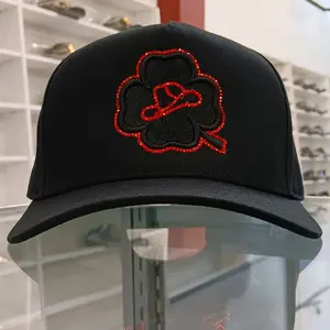 CLOVER AND SOMBRERO WITH RED AND BLACK ROCK SUEDE BRIM HAT     100% ORIGINAL AND GUARANTEED QUALITY J/A