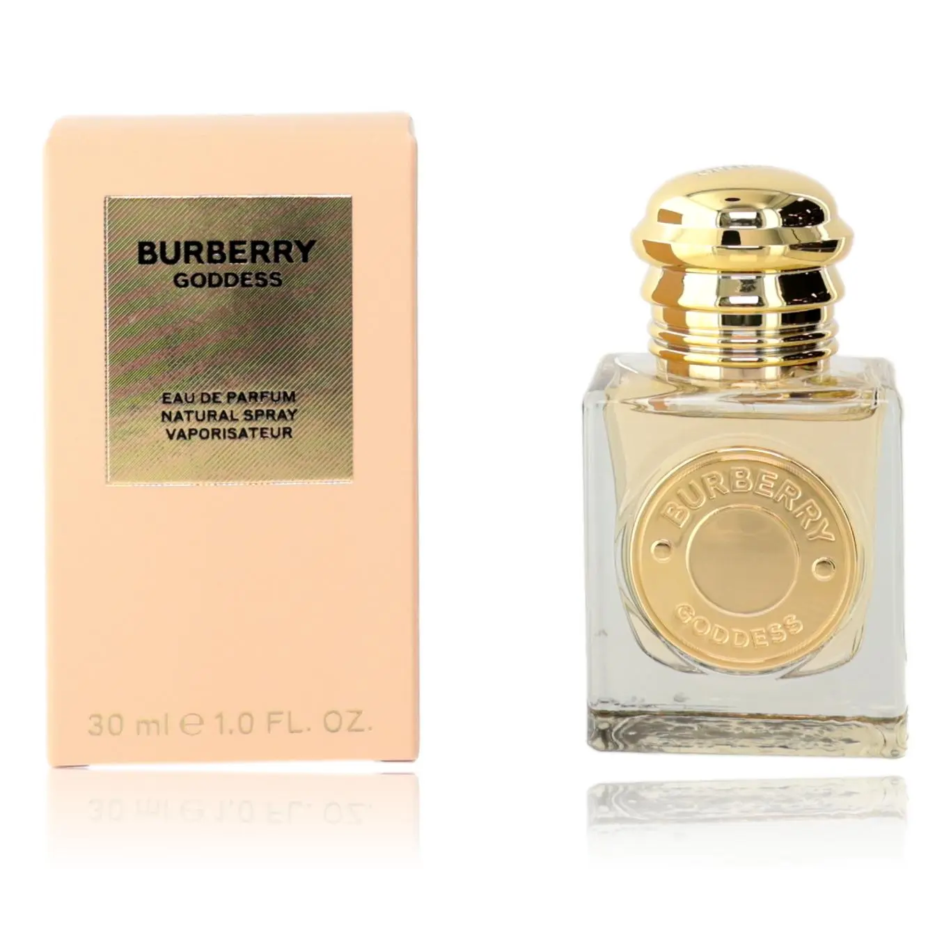 BURBERRY Goddess Eau de Parfum Spray for Women, Gourmand Perfume with Vanilla Caviar & Ginger, 1 oz (30 ml)