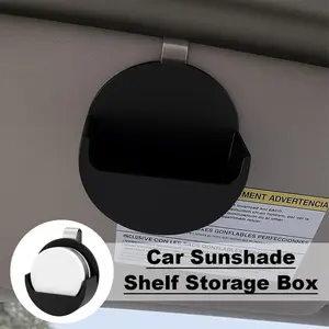 Universal Car Sun Visor Storage Box – Car Organizer for Sunglasses, Cards, and Small Essentials | Interior Sunshade Shelf Holder Accessories for Men & Women