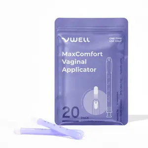 VWELL MaxComfort Tapered Vaginal Rectal Suppository Applicator Fits Most Prescription Capsule, Tablet, Pill, Gel, Cream