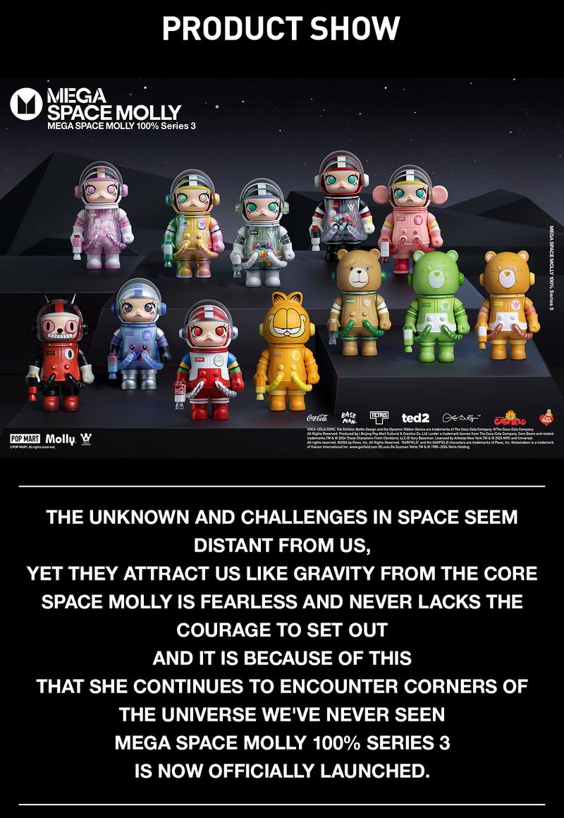 POP MART MEGA SPACE MOLLY 100% Series 3, Blind Box POP MART MEGA SPACE MOLLY 100% Series 3, Blind Box