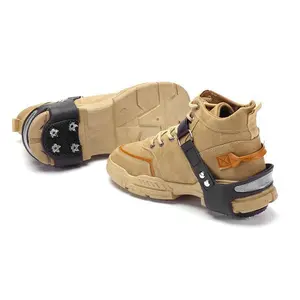 Reflective 4 and 5 Prong Ice Crampons for Climbing and Snow Trail Safety