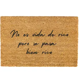 No es vida de rico doormat, Welcome Mat, Funny Door mat, Spanish Doormat