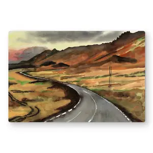 212 MAIN Contemporary 24x36 in. Iceland On-the-Road Aluminium Metal Print - Artistic Photo Wall Decor, Large Scenic Prints with Vibrant Colors, Dramatic Landscapes, Tranquility Decor for Adventure Room, Home Office Gifts