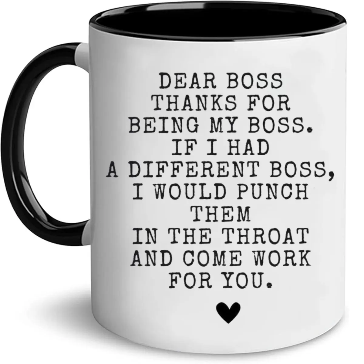 Non-Customised Classic Durable Heat-Resistant Ceramic Coffee Mug - 11oz-15oz Sturdy Printed Reusable Washable Drinkware, Humorous Office Drink Cup, Christmas Appreciation Gift For Boss