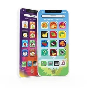 English Version Toy Phone Educational Puzzle Toy, 8 Modes Including Phone Mode, Piano Mode, Color Mode, Fruit Mode