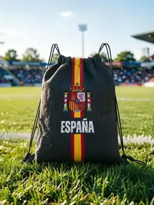 1 pc Spain Football Portable Shopping Drawstring Bags Riding Backpack Gym Shoes Storage Backpacks Match Day Essentials Sports Bags