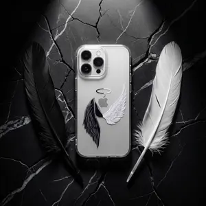 New Angel Wings Case for iPhone 17 16 15 Pro 14 Pro 13, Luxury Creative Aesthetic Cover