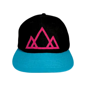 Vintage Wool Teal and Fuchsia Mountain Cap