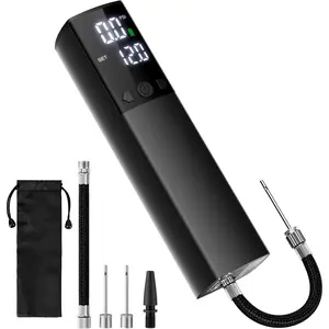 Electric Ball Pump,Smart Air Pump Portable Fast Inflation Accurate Pressure Gauge and Digital LCD Display for All Sport Balls Basketball Football Volleyball Balloon Swim Ring(2Pin & 1Nozzle & 1Spout)