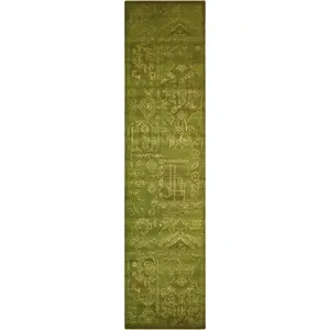 Nourison Home Silk Infusion SIF02 Green Transitional Loomed Rug