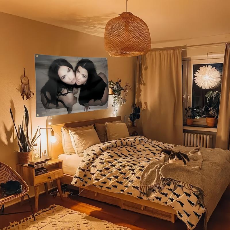 sensory  fish  tube Mega*n Fox And K*ourtney Karda-shian Flag Tapestry 3×5Ft Flag With 4 Brass Grommets For College Dorm Room Decor Outdoor Parties, Gift,Living Room flag for room Decoration