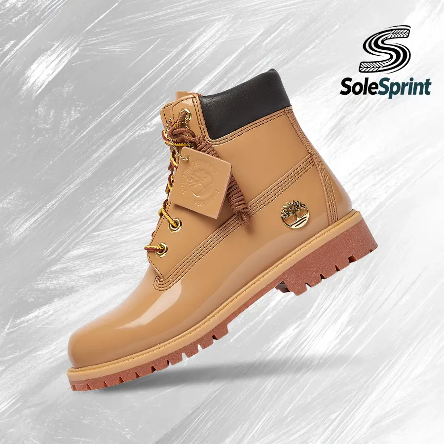 Timberland 6" Premium Waterproof Patent Boots Finch Wheat (GS) – Lifestyle Sneakers – shoes for women - Vintage - Spring & Summer-Classic Colors, Warm & Durable, Outdoor to Everyday Casual Wear - back to school – TB0A6BETA3K