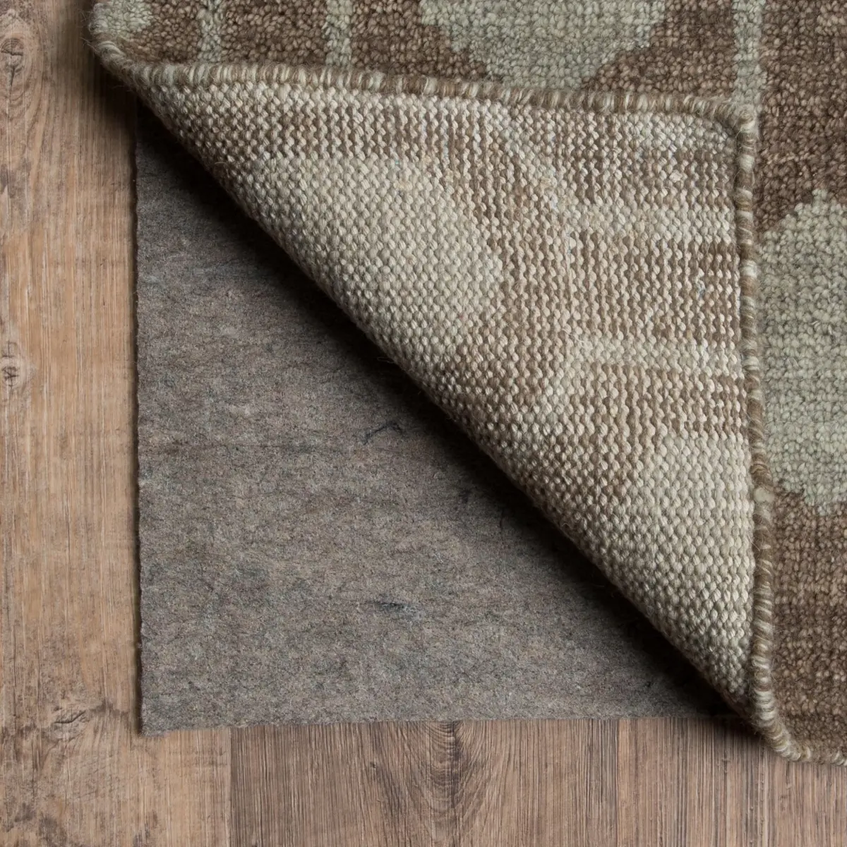 HomeRoots 388110 Non-Slip Plastic Cushion Area Rug Pad, 2x4 ft Gray, for Floor Protection