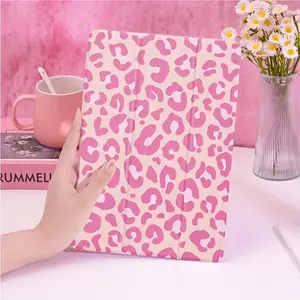 Case for iPad for Apple iPad Protective Cover Leopard Print Pink Suitable for iPad 9 Protection 2021 Side Sticker Stand Tablet Shell iPhone 10. 2 Inch Cartoon Air5 with Pen Slot12. 9 Transparent Anti-Drop Pro11/Air4th /air 5th 10. 9-inch 7/ 8. / 9. th iPa