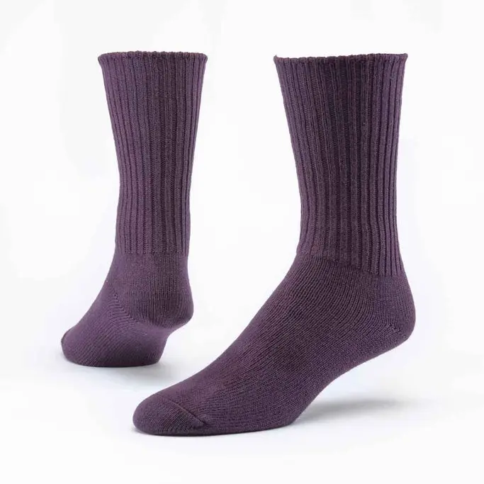 Maggie's Organics Organic Cotton Classic Crew Sock - Eggplant