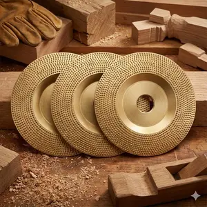 Professional Wood Carving Disc, High-Precision Angle Grinder Attachment, Multi-Function Sharpening & Cutting Tool for Wood Shaping, Durable Milling Sanding Disc with Adapter, Efficient Woodworking Accessory