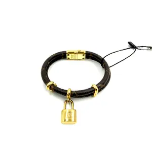 Pre-owned LOUISVUITTON As Shown Luggage Accessories HZ 4515 Louis Vuitton Monogram Canvas Lock It Bracelet 26.05.19