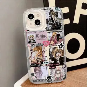 Hot Cartoon Japanese Girl Phone Case For IPhone 16 15 14 13 12 11 Pro Max 7 8 Plus X XR XSMax Airbag Anti Fall Clear Back Cover