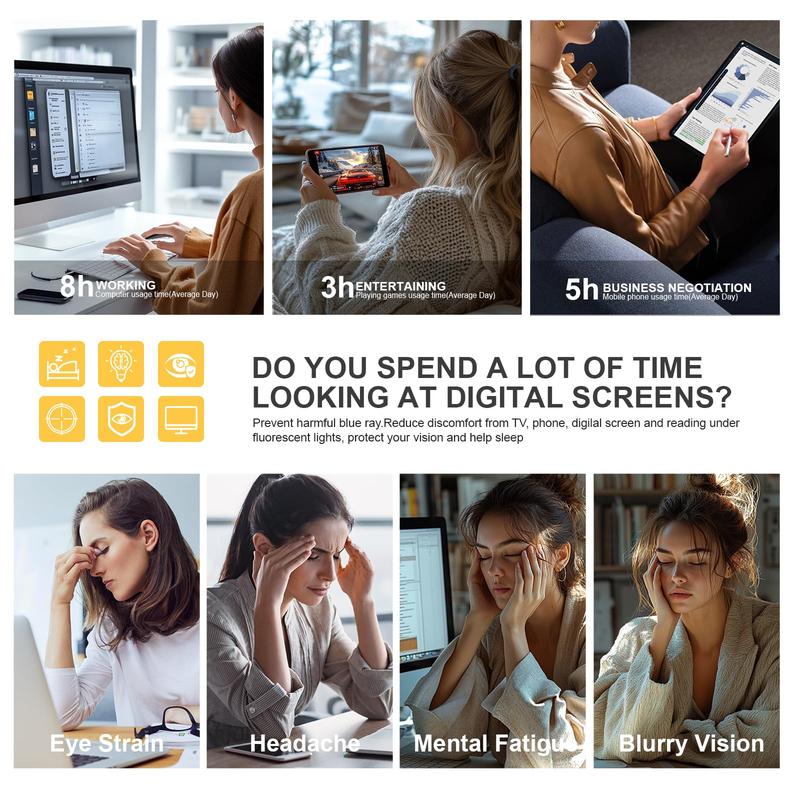 1/2 Pack Blue Light Blocking Reading Glasses for Women Men Fashion Computer Gaming TV Eyeglasses Office Work Party Daily Glasses, Birthday Gifts