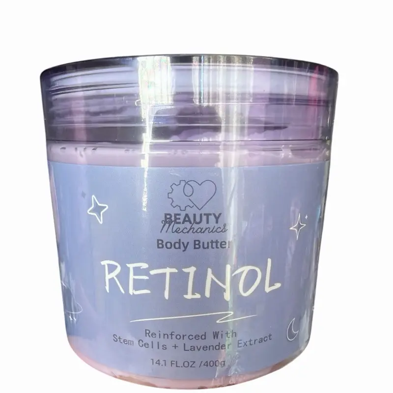 Retinol & Collagen Body Butters (14.1fl oz) - Retinol Infused with Stem Cells & Lavender Extract, Collagen Infused with Stem Cells & SPF 30