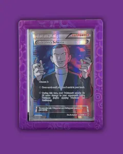 Stained Glass Purple | TopGuard – Top Loader Card Protector for Pokémon, Sports Cards & TCG (Galaxy Holo Case)