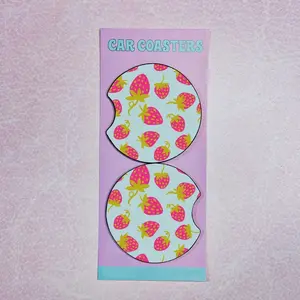 Summer Strawberry Coasters