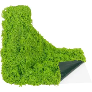 ACRYCS Fake Green Moss Roll Table Runner Faux Grass Adhesive Fairy Garden 12" x 71" Artificial Moss for Indoor Plants Wall Crafts DIY Centerpieces Fairy Woodland Floral 30x180cm Emerald Green