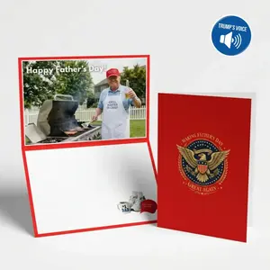Donald Trump Funny Audio Father’s Day Card, Talking Greeting Card with 30s Golf Winner’s Club Voice Message, Perfect Gift for Dad, Husband, Grandpa from Son, Daughter & Wife