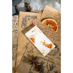 Scented Natural Soy Wax Sachet Botanical Wax Tablet Fresh Dried Floral Gift for Valentine's Day Handmade Vegan Candle Flower Diffuser Oils Decor