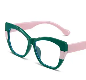 Pink and Green Eyeglasses