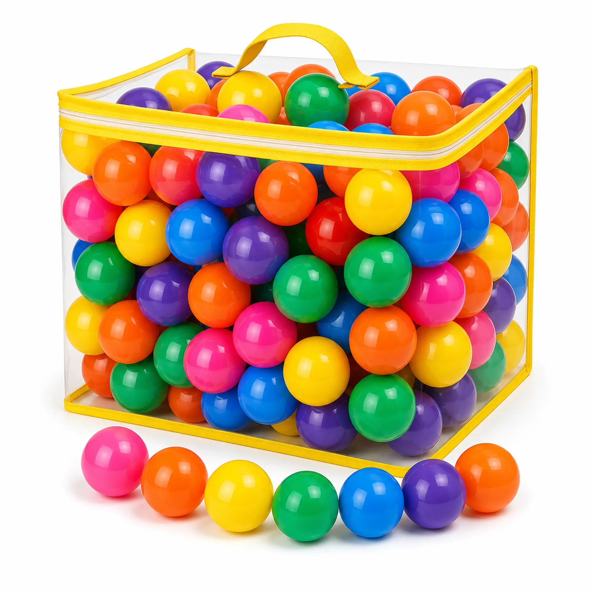 50/100 Pack Colorful Ball Pit Balls for Kids – Indoor Play and Sensory Fun, Includes Storage Bag, Fun Toys for Boys and Girls
