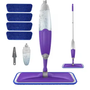 Spray Mop for Floor Cleaning - Microfiber Wet and Dry Mop for Hardwood, Tile, and Laminate Floors with 4 Washable Pads and Refillable Sprayer - Household, Cleaner