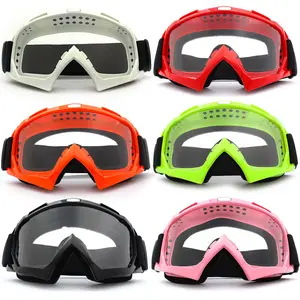 Retro Motocross Goggles – TPU Frame Anti-Fog Off-Road Riding Mask with HD PC Lens, Adjustable Strap & Shock-Absorbing Foam for Dirt Bike / Ski / Snowmobile