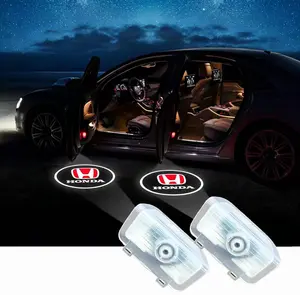 2Pcs Never Fade LED Car Door Light Logo Projection, Ghost Shadow Puddle Light Compatible for Honda spirior inspire odyssey CR-Z elysion accord turbo Accessories